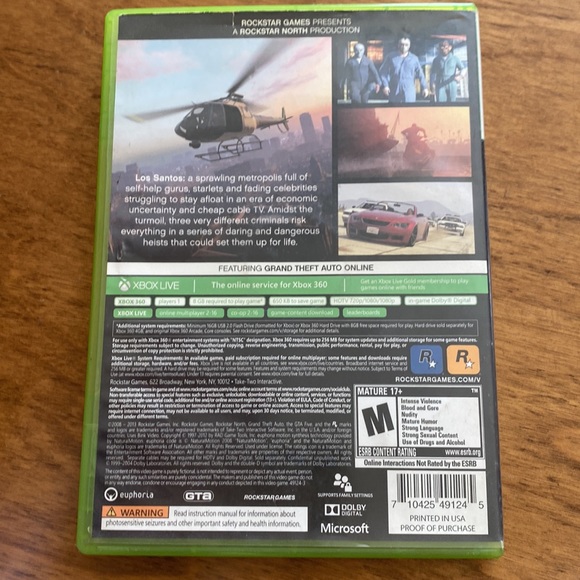 Xbox 360 grand theft auto five - Picture 2 of 3